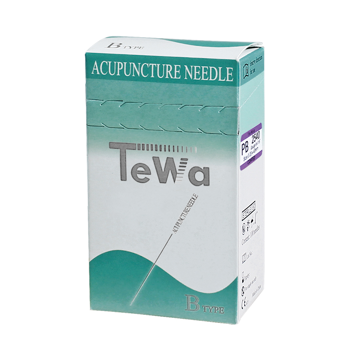 TeWa PB-Type 2540 Akupunkturnadeln 0,25 x 40 mm (100 Stck.) mit farbigem Kunststoffgriff