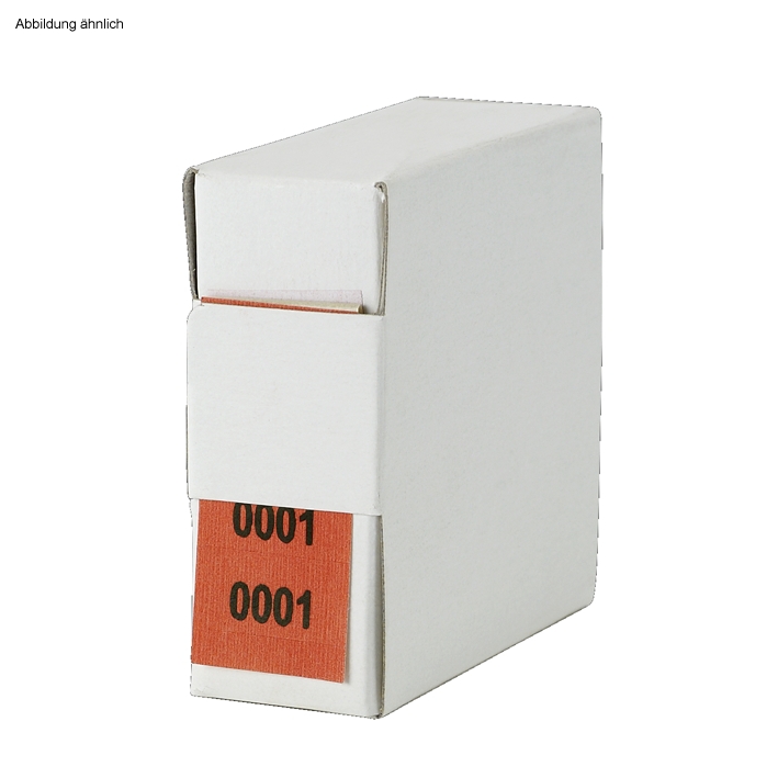 Archiv-Nummern, doppelt 1001 - 2000, rot
