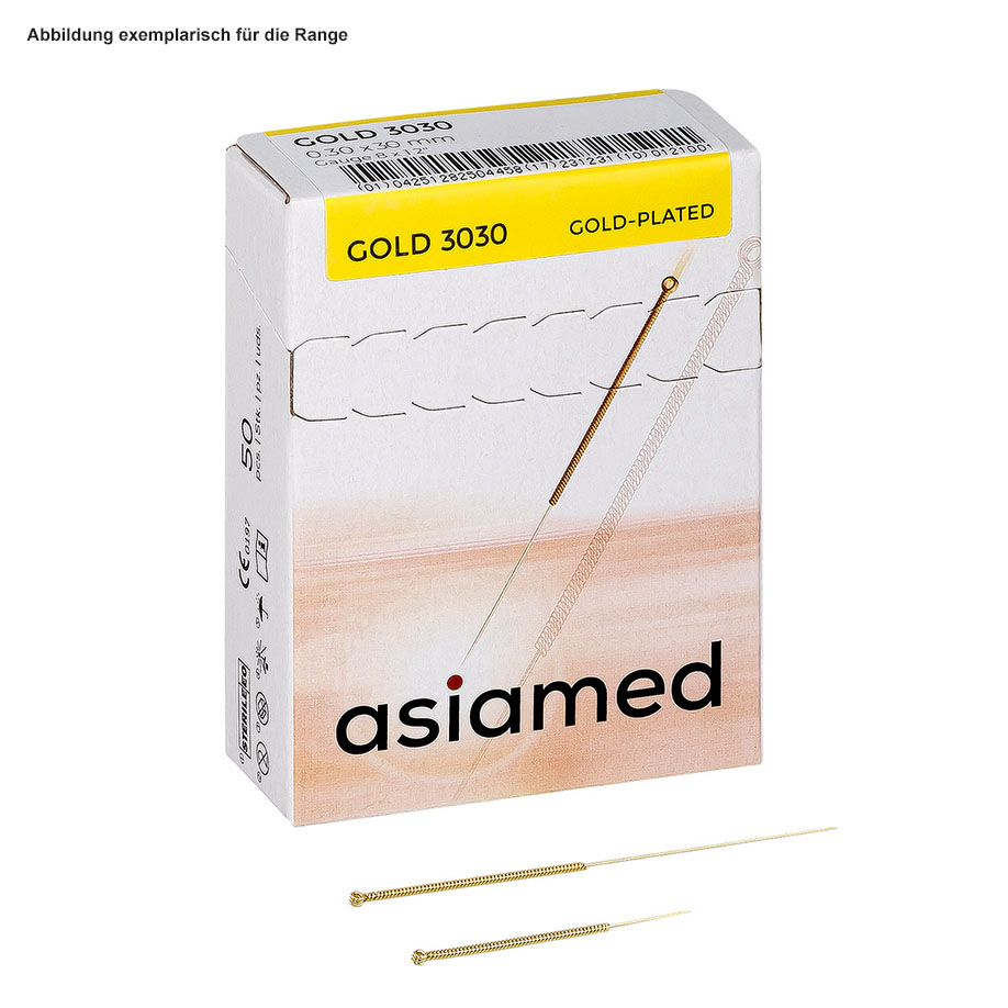 Gold Akupunkturnadeln 0,30 x 30 mm, Nr. 26 (50 Stck.)