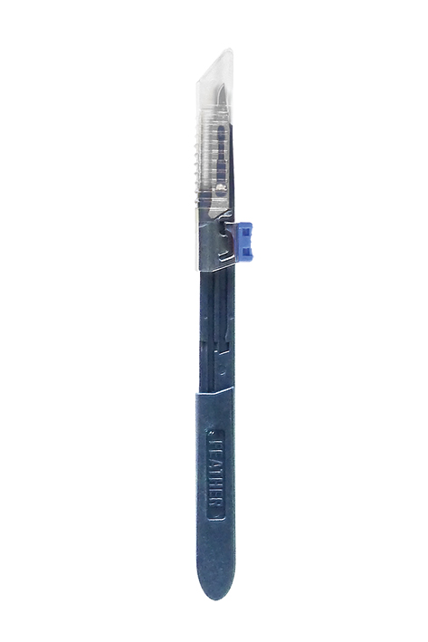 Sicherheits-Einmal-Skalpelle FEATHER Safeshield Fig. 15c steril (10 Stck.)