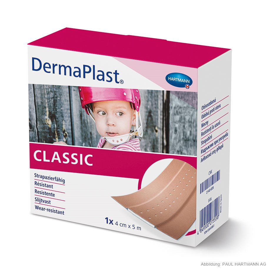 DermaPlast classic Wundpflaster 5 m x 4 cm