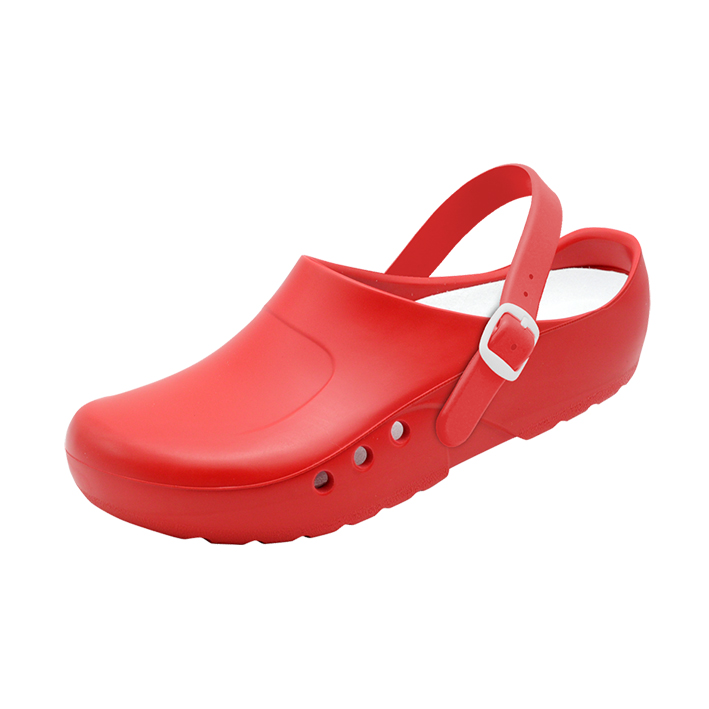 OrthoClogs mit Fersenriemen rot, Gr. 40