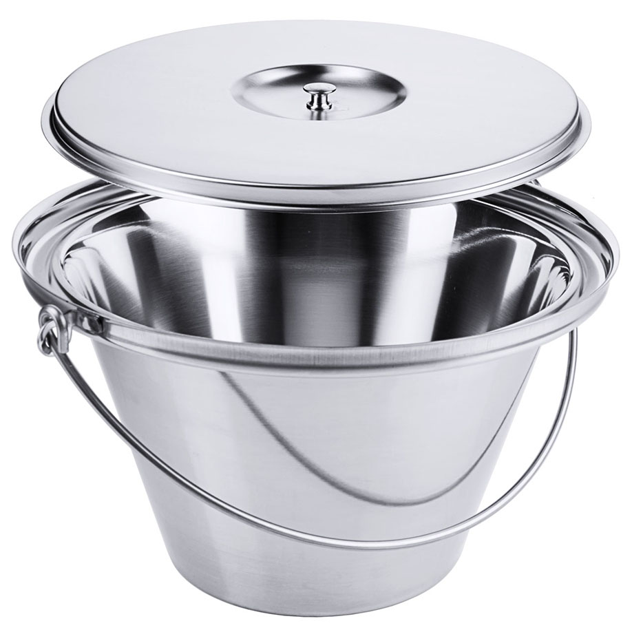 Nachtstuhl-Einsatz mit Deckel, 5,5 Ltr., Ø 30,5 cm