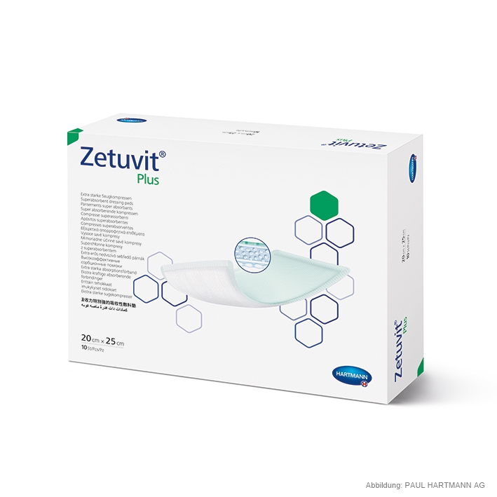 Zetuvit Plus Saugkompressen steril 20 x 25 cm (10 Stck.)