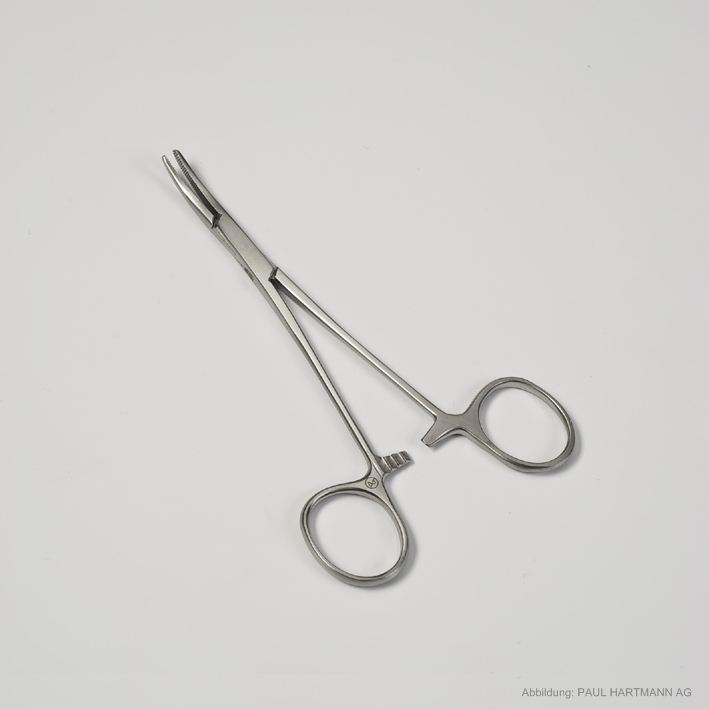 Peha-instrument Mosquitoklemmen Halsted anatomisch, gebogen 12,5 cm (25 Stck.) steril, zum Einmalgebrauch