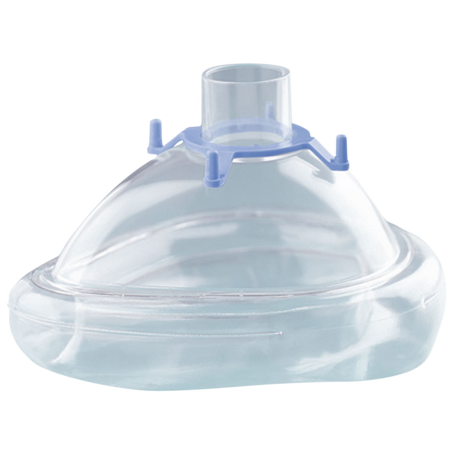 CPAP-/NIV-Einmal-Maske mit Luftkissen Gr. L (große Erwachsene) mit Haltering für Kopfbänderung