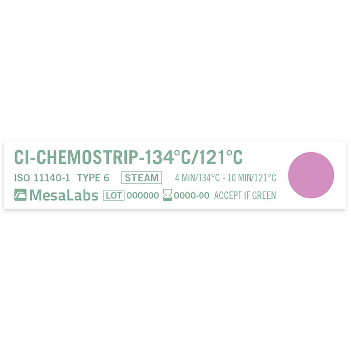 ChemoStrip 134°C/121°C Dampf-Stufenindikator (250 Stck.)