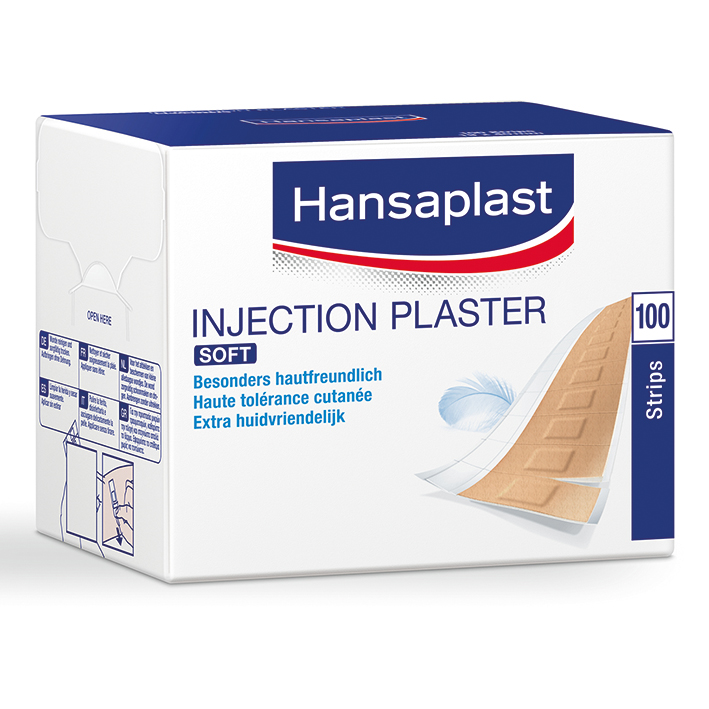 Hansaplast Soft Injektionspflaster hautfarben, 1,9 x 4 cm (100 Stck.)