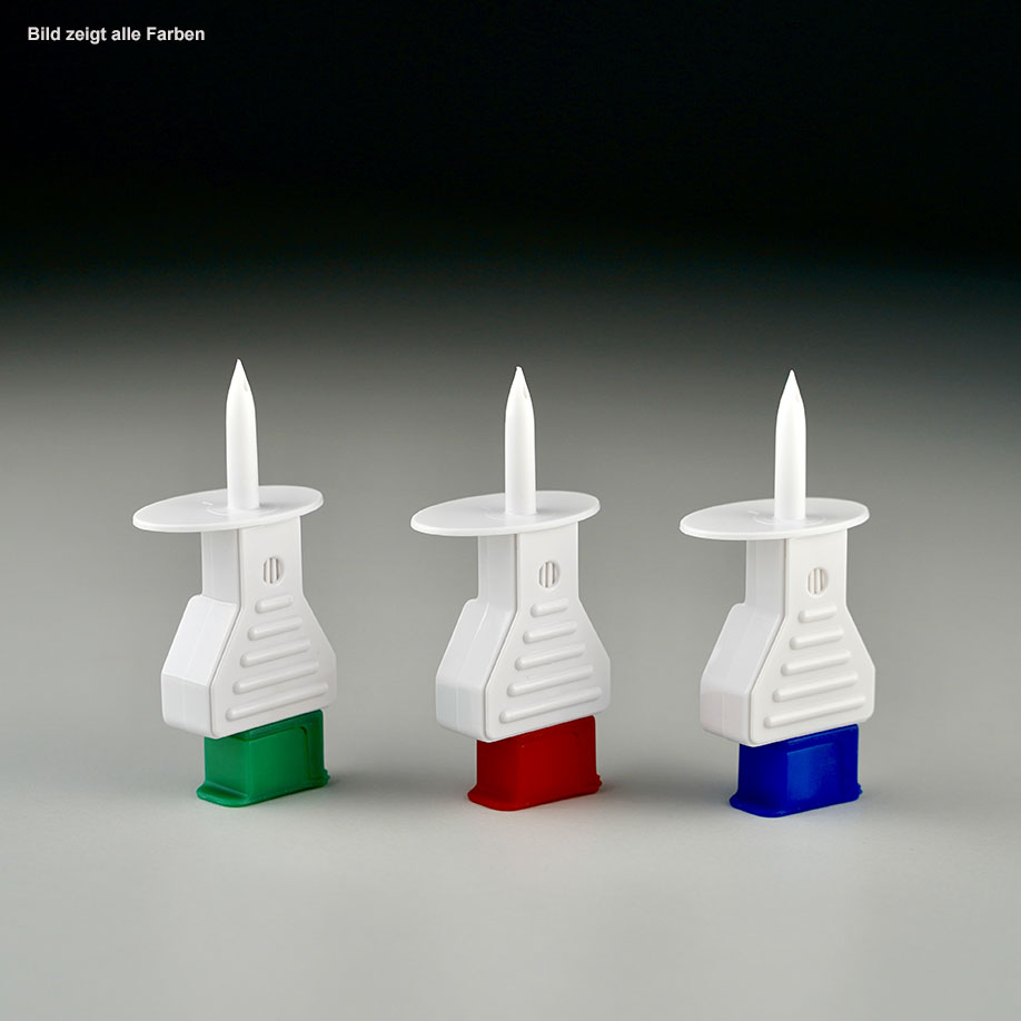 CHIRAPLUS Infusion-Spikes, blau (25 Stck.) 1,2 µm air filter, 5 µm solution filter