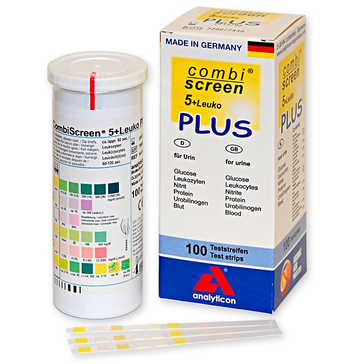 CombiScreen 5 + L PLUS Harnteststreifen (100 T.)
