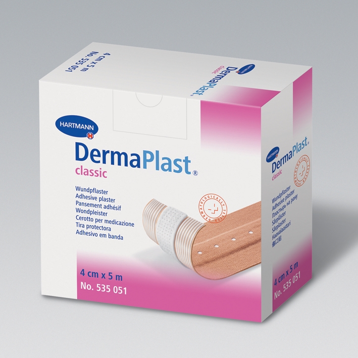 DermaPlast classic Wundpflaster 5 m x 4 cm
