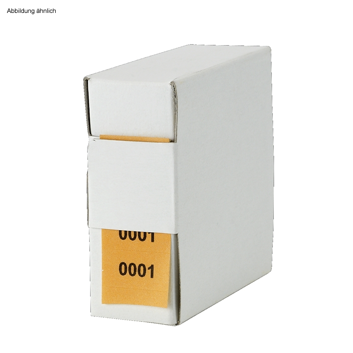 Archiv-Nummern, doppelt 1001 - 2000, orange