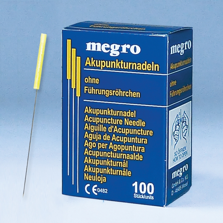 Akupunkturnadeln ratiomed 0,25 x 40 A3 mit Plastikgriff (100 Stck.)