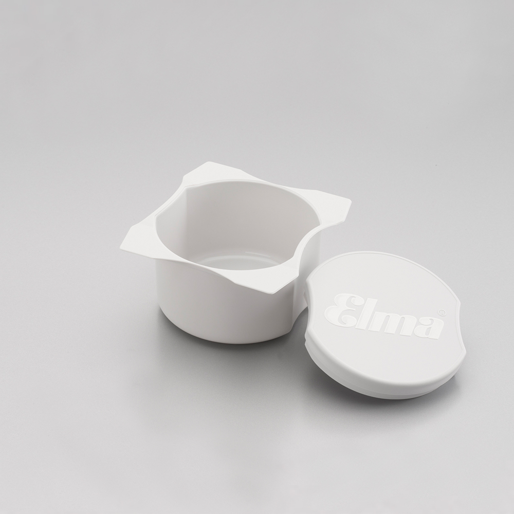Reinigungsbecher mit Deckel 95/90/55 mm, white