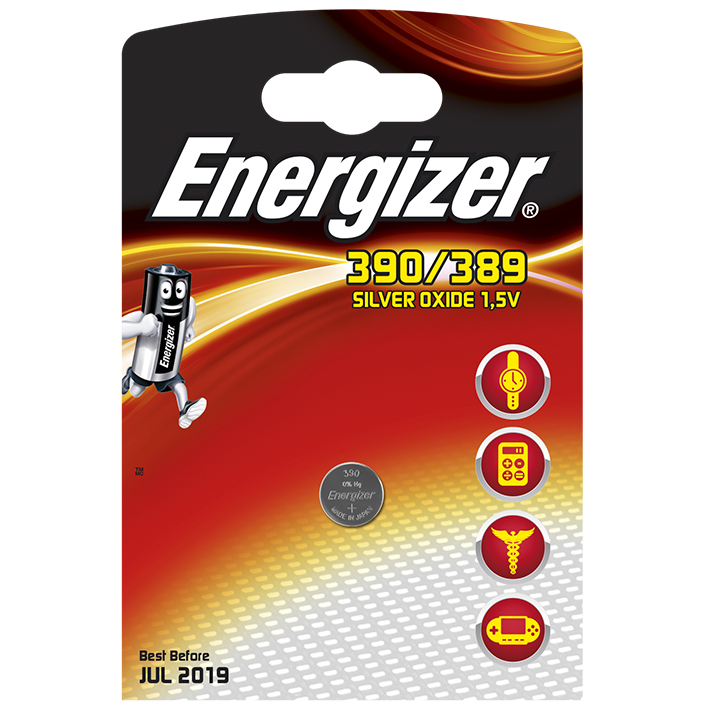 Energizer Uhren-Batterie 390/389 Typ SR54/SR1130W, 1,55 V