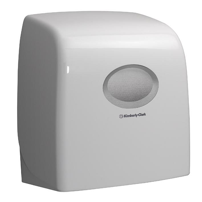AQUARIUS Slimroll Rollenhandtuchspender, Kunststoff, weiß, 34,3 x 31,8 x 19 cm