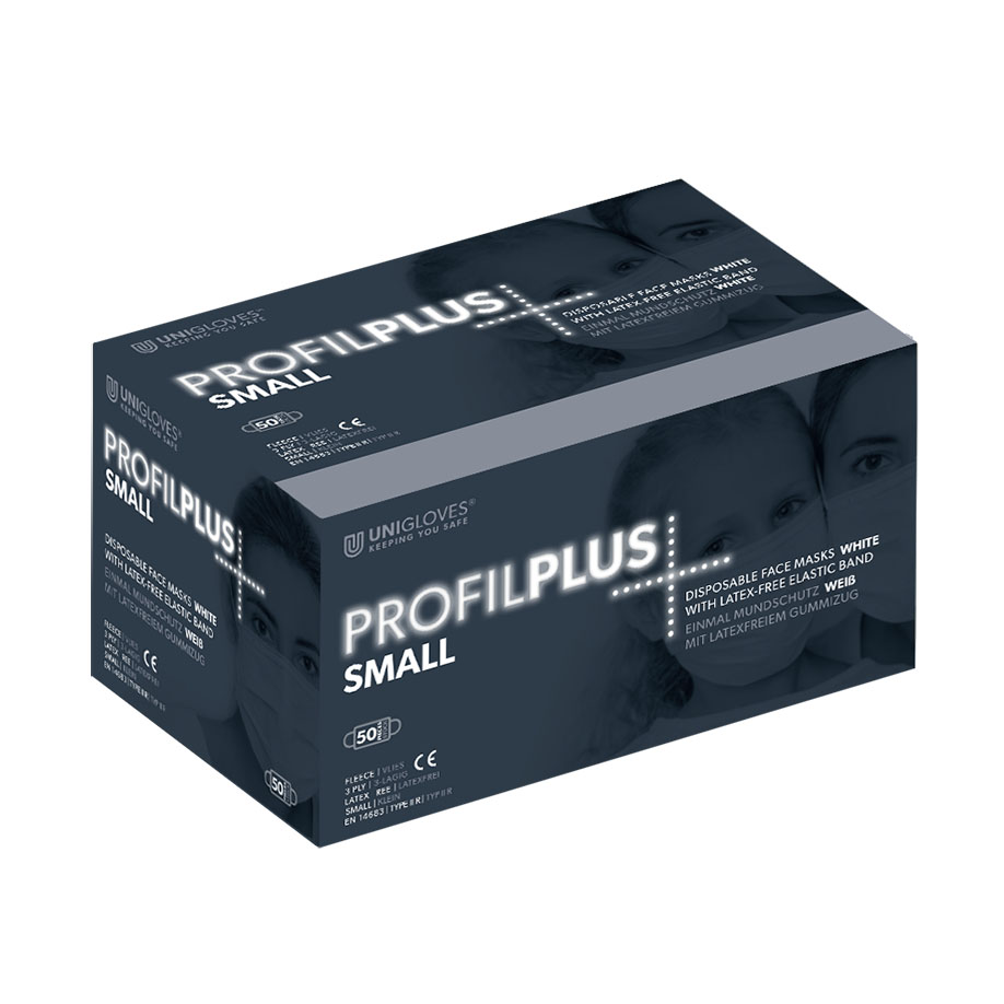 Einmal-Mundschutz Profil Plus SMALL, weiß (50 Stck.)
