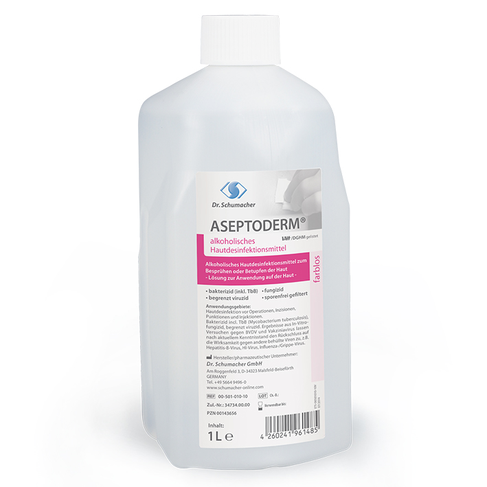Aseptoderm farblos 1 Ltr. Descoflexflasche Hautdesinfektion
