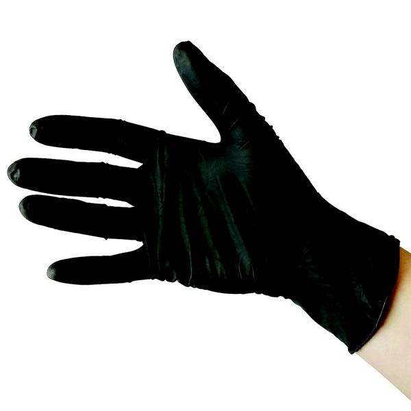Select Black U.-Handschuhe Gr. S Latex unsteril puderfrei schwarz (100 Stck.)