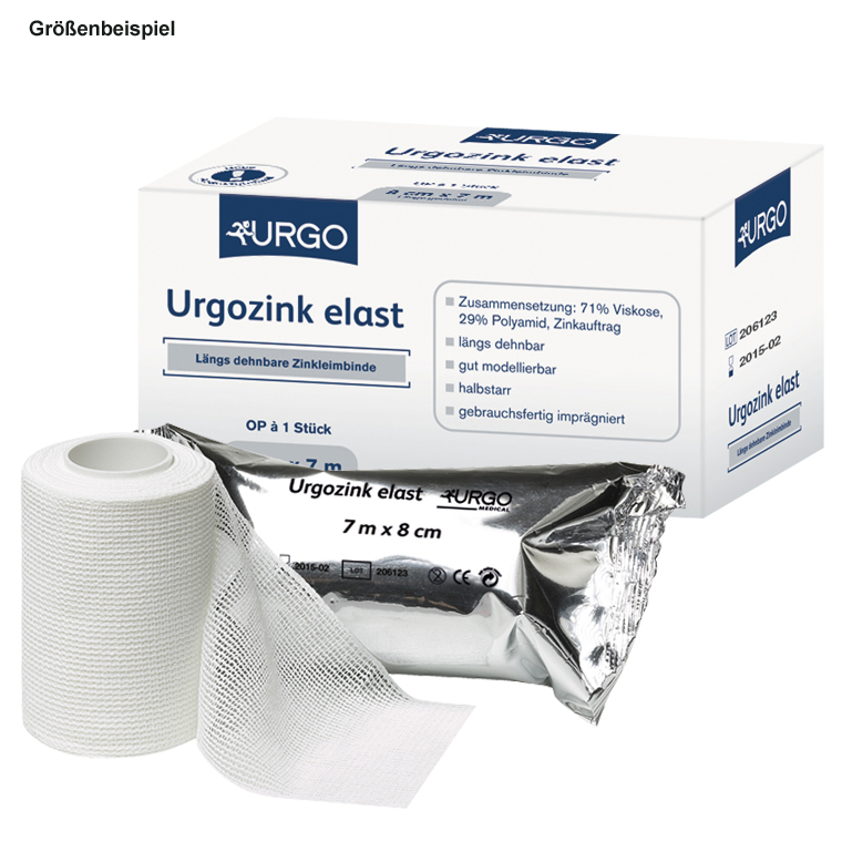 Urgozink elast Zinkleimbinden, 7 m x 10 cm (10 Stck.)