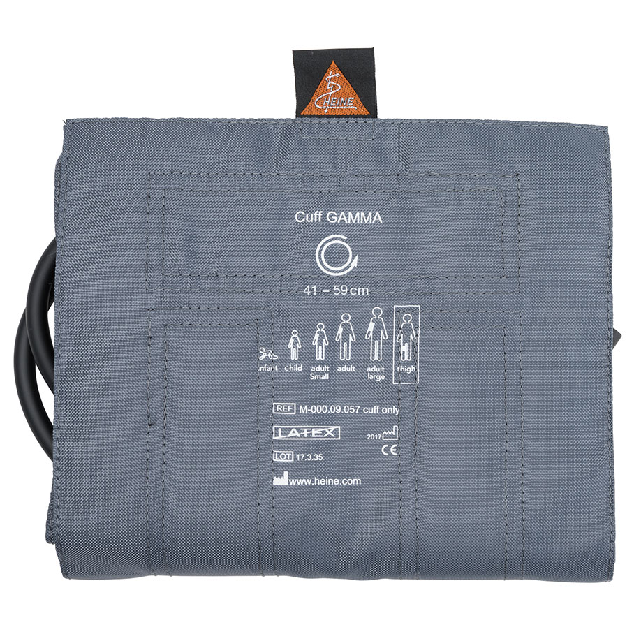 Klettenmanschette komplett, 2-Schlauch, Oberschenkel, 20 x 86 cm für GAMMA XXL LF Blutdruckmessgerät
