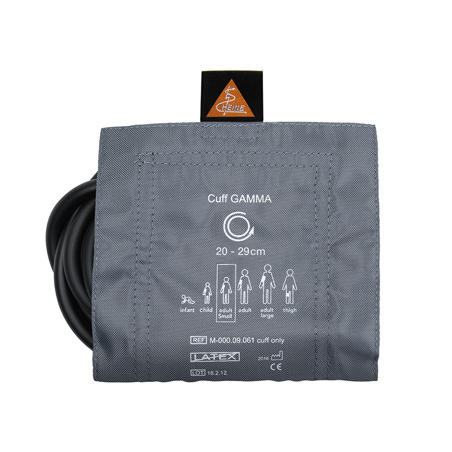 Klettenmanschette komplett, 2-Schlauch, Erwachsene klein, 14 x 53 cm für GAMMA XXL LF Blutdruckmessgerät