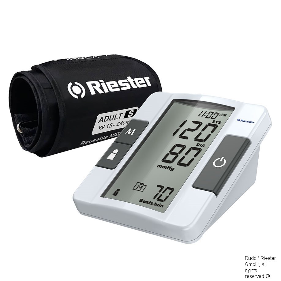 ri-champion smartPRO vollautomatisches Oberarmblutdruckmessgerät, 1-Schlauch,