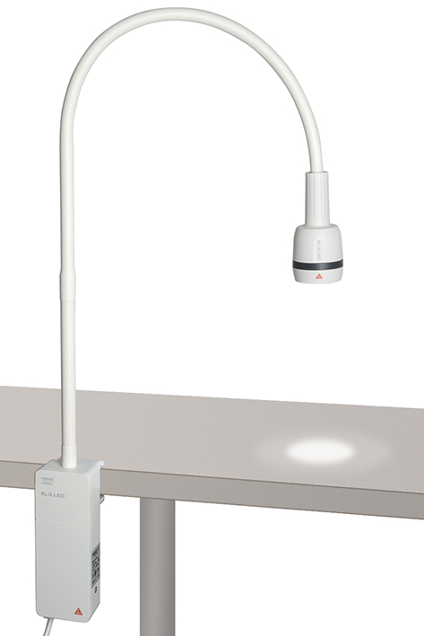 EL 3 LED Untersuchungsleuchte mit Klemmhalterung für die Tischmontage