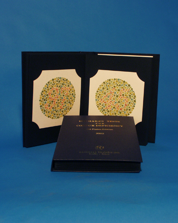 Ishihara Farbtafeln, Buchformat, 14 Tafeln, gebunden