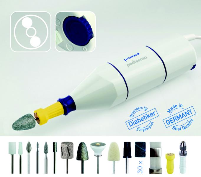 promed pedisenso duo Haut- und Nagelpflege-Set weiß im Etui