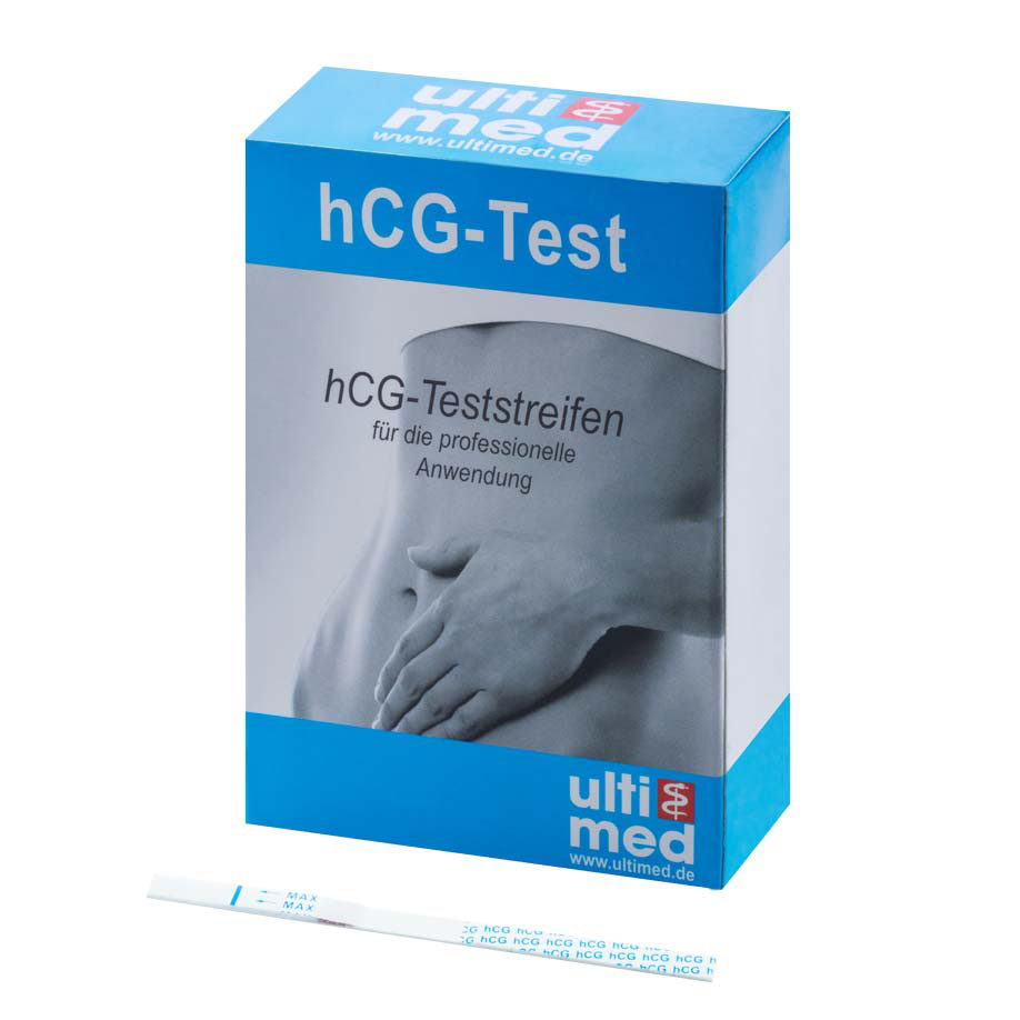 hCG Schwangerschaftstest 25mlU/ml einzeln verpackt (50 T.)