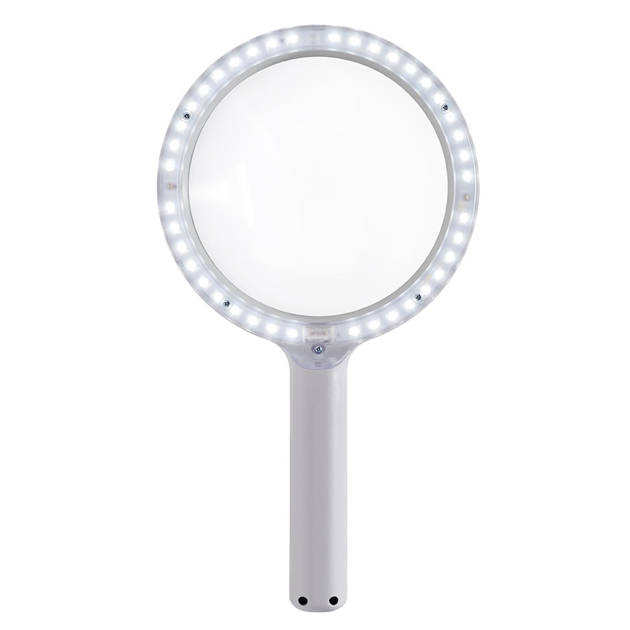 LED-Handlupenleuchte reinweiß OPTICLUX Hand 10-1 DL Bundle inkl. Tisch-/Wandladestation