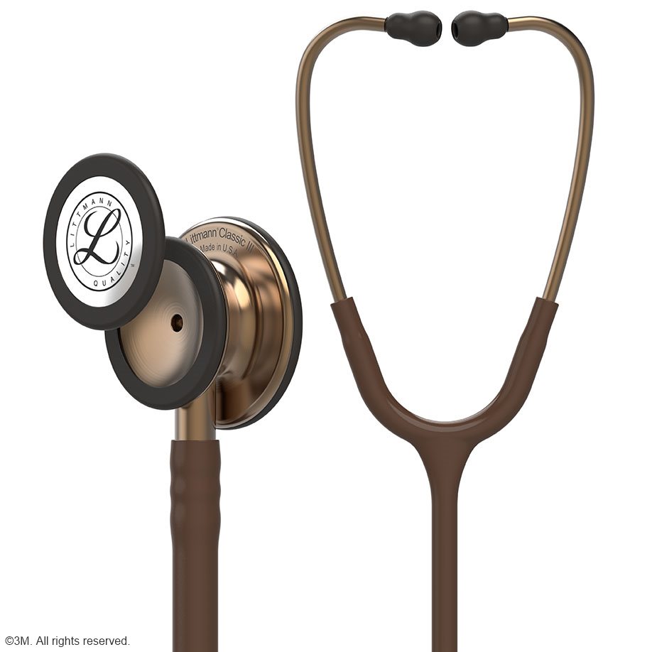3M Littmann CLASSIC III Monitoring Stethoskop Kupfer Edition, Schlauch schokoladenfarben