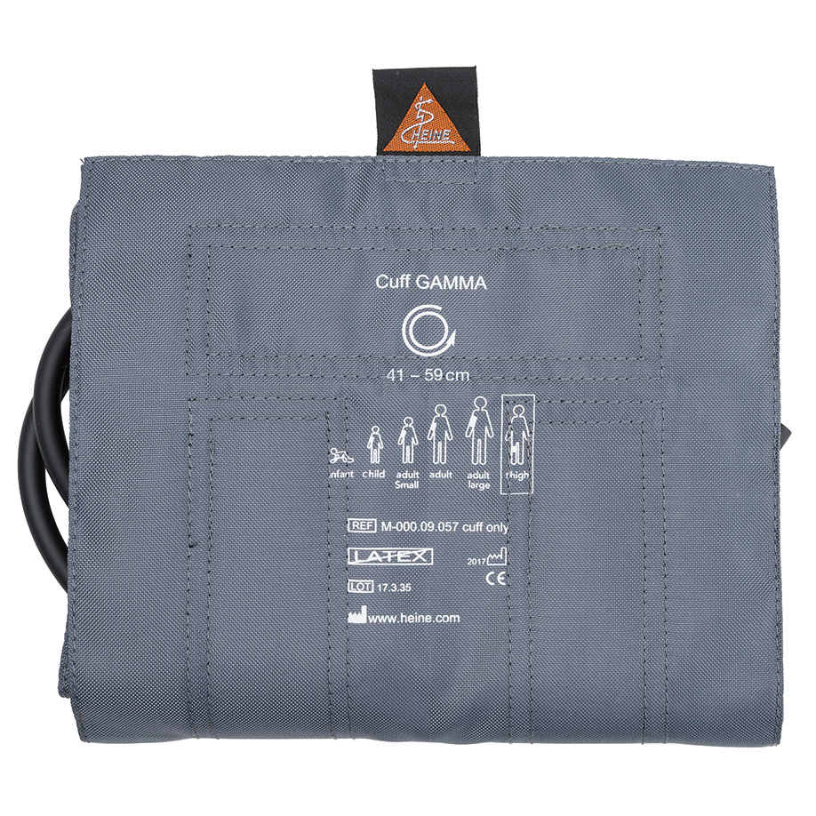 Klettenmanschette komplett, 1-Schlauch, Oberschenkel, 20 x 86 cm für GAMMA G7/G5/GP Blutdruckmessgerät
