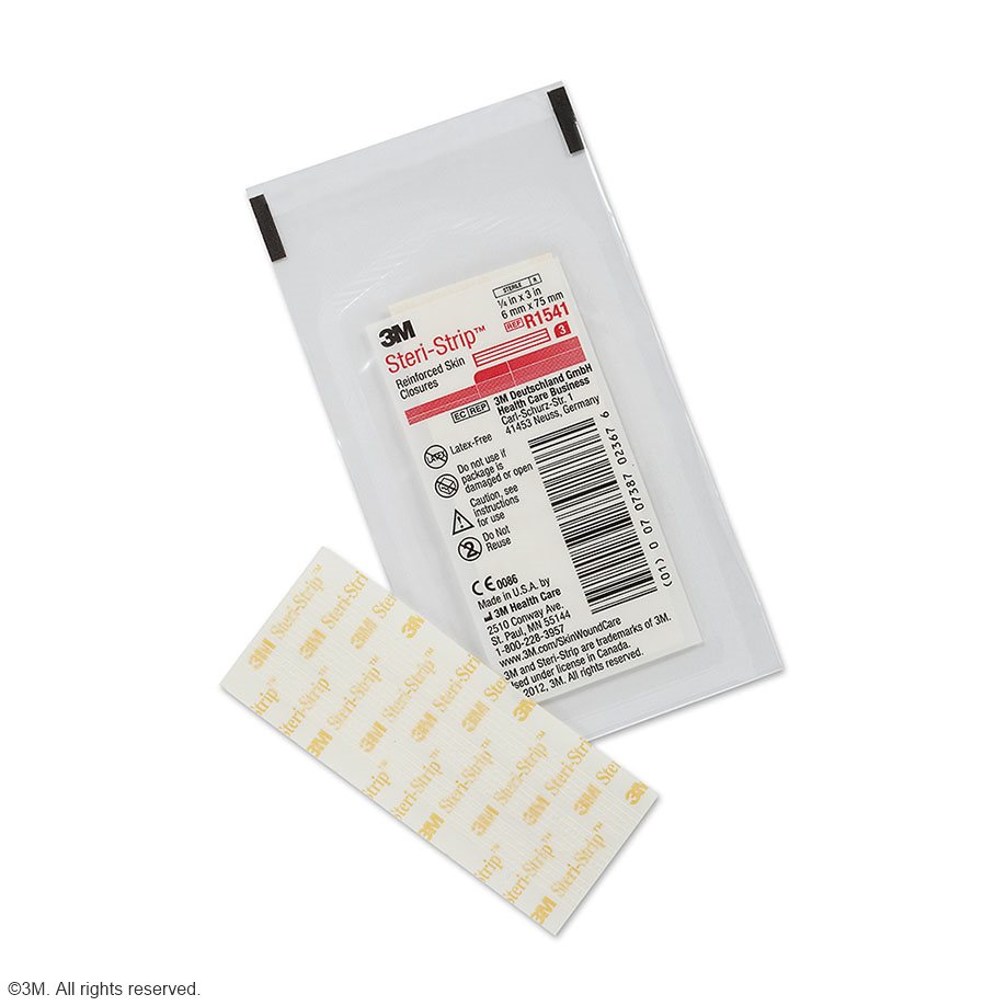 3M Steri-Strip Wundverschlussstreifen 6 x 75 mm (50 x 3 Streifen) Klinikpackung