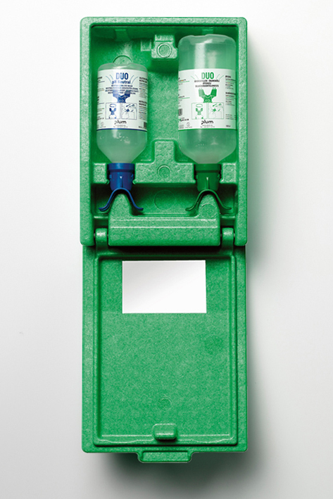 Plum Green Box, mit 2 Flaschen in Wandbox mit Anleitung, und Spiegel