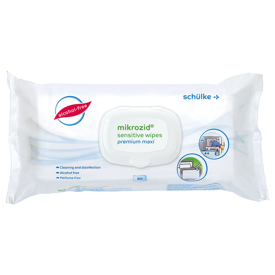 mikrozid sensitive wipes premium maxi Desinfektionstücher (80 T.) * nur für den professionellen Gebrauch * UK = 6 Pack.