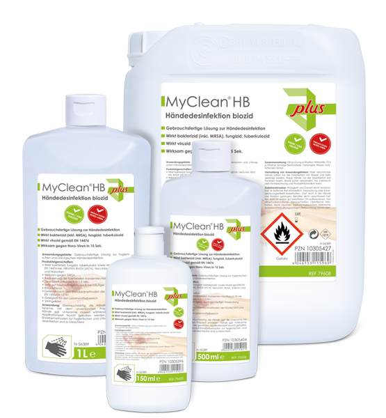 MyClean HB Haut-& Händedesi biozid,5l/Fl.-Serie:plus