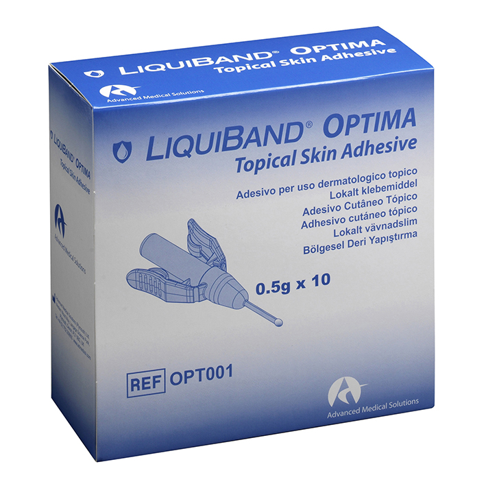 LiquiBand OPTIMA Hautkleber steril (10 Ampullen á 0,5 g)
