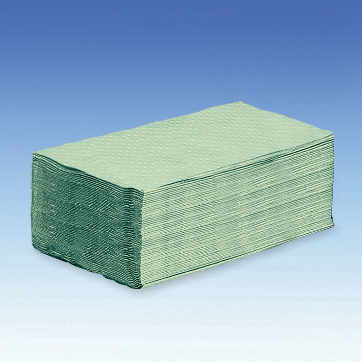 Falthandtücher grün 1-lagig, 25 x 23 cm (20 x 250 Stck.)