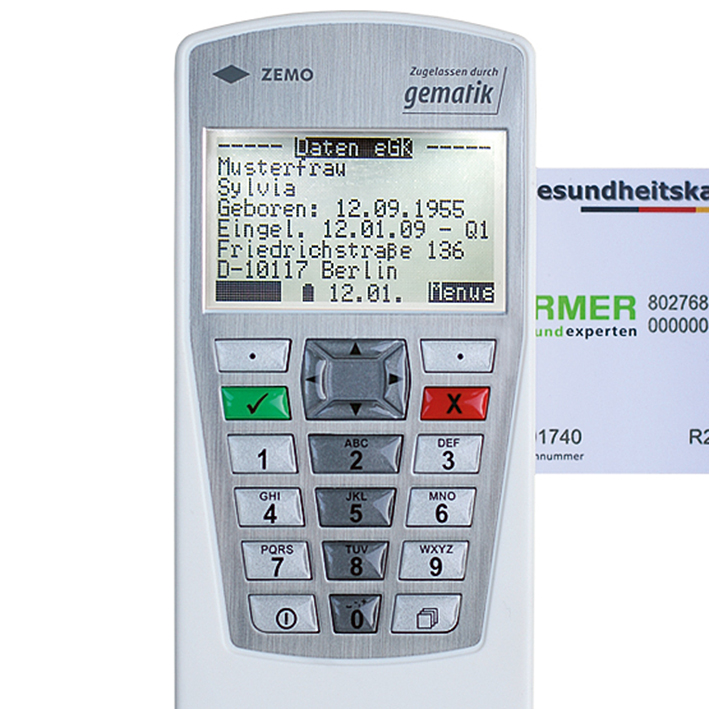 mobiles Chipkartenlesegerät VML-GK2 (1+) weiß/silber, nicht telematik geeignet
