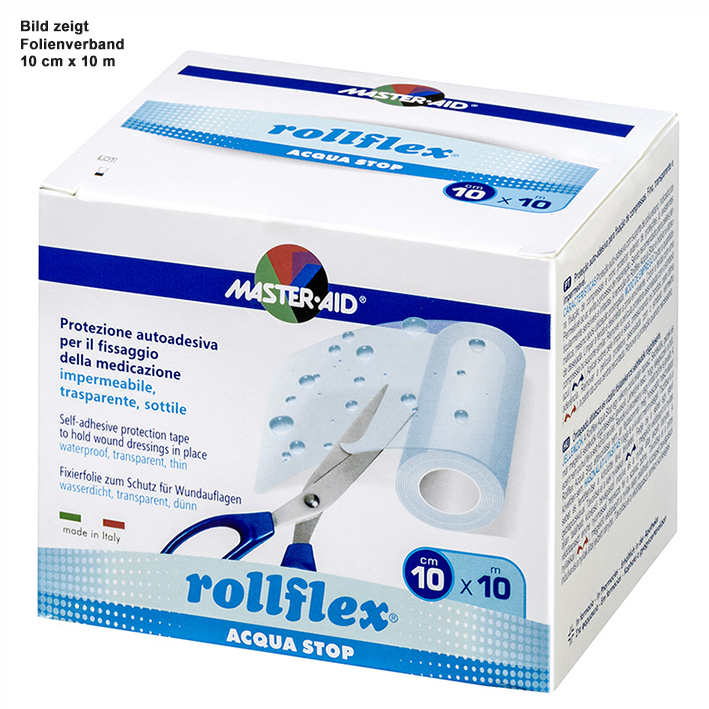 rollflex ACQUA STOP Folienverband 10 m x 10 cm