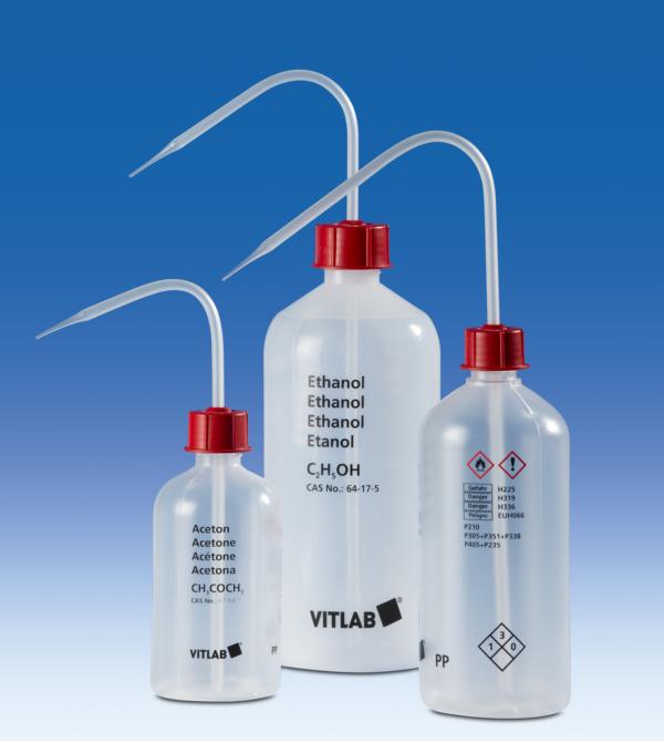VITsafe Sicherheitsspritzflasche, PE-LD, GL 25, Aufdruck: Isopropanol, 500 ml mit