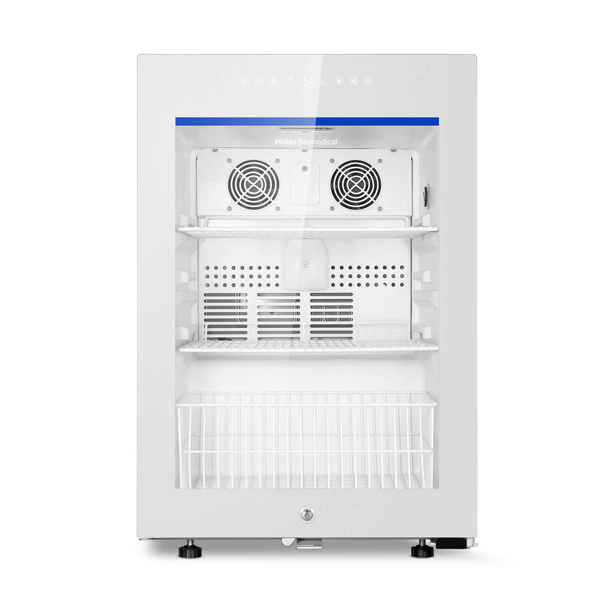 Haier Medikamentenkühlschrank HYC-85GD, +2°C bis +8°C, 85 L, DIN13277, Glastür