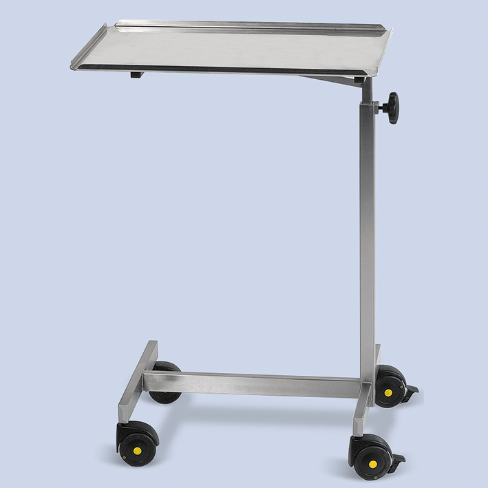 Instrumententisch mit 4 Rollen (Strecke)