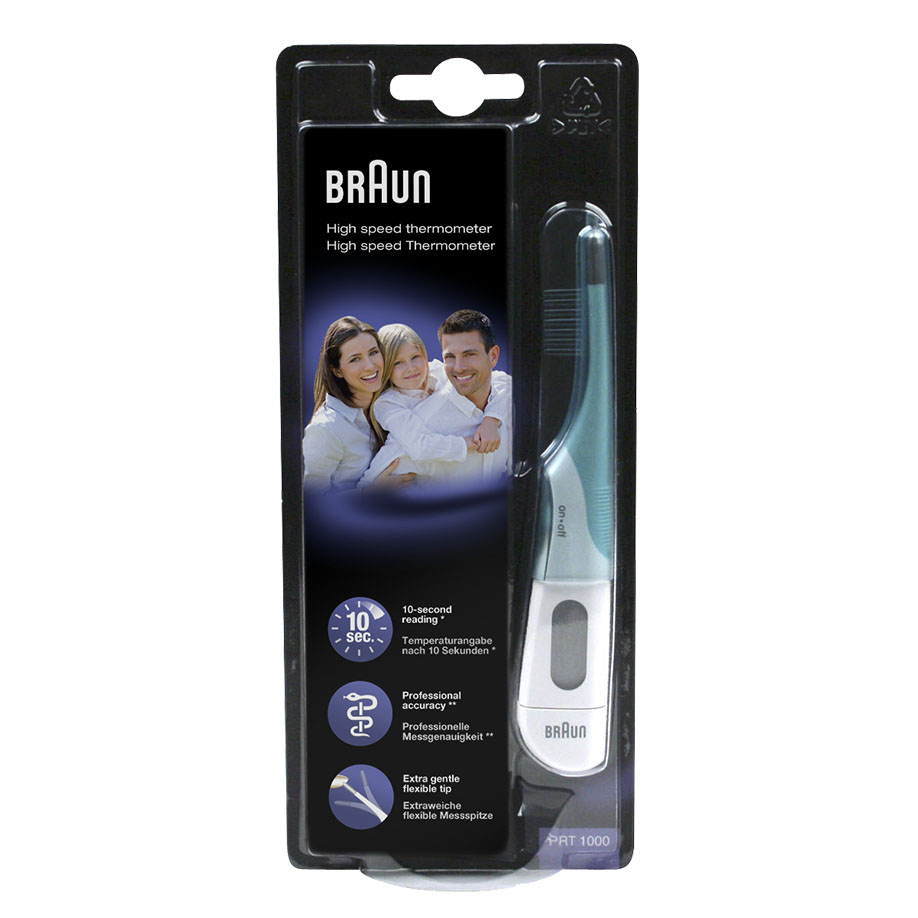 Fieberthermometer BRAUN HighSpeed PRT 1000 weiß