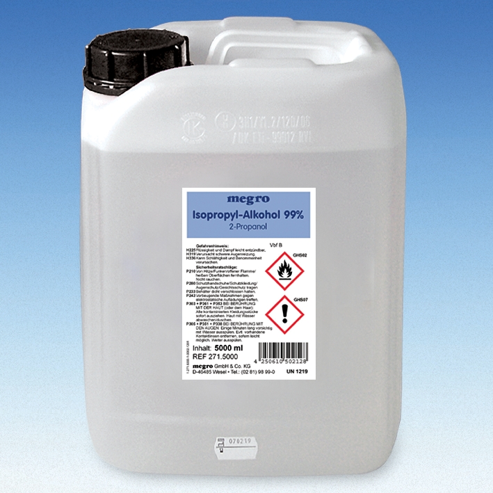 Isopropyl-Alkohol 99 % 5 Ltr. Lösemittel