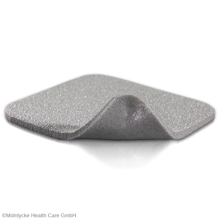 Mepilex Ag Schaumverband steril, 10 x 10 cm (5 Stck.)