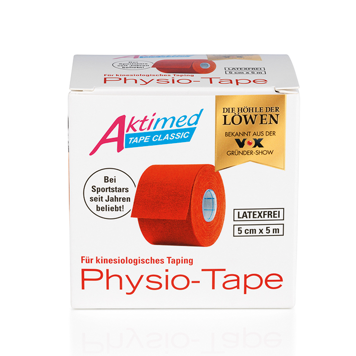 Aktimed TAPE CLASSIC 5 cm x 5 m, rot, Kinesiologie-Tape (1 Rl.)