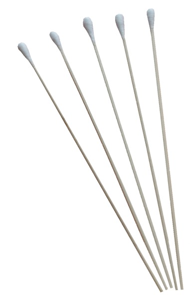 MEDI-WOOD Wattestäbchen Holz, 15 cm lang Ø 2,5 mm, Wattekopf Ø 4 mm (100 Stck.)